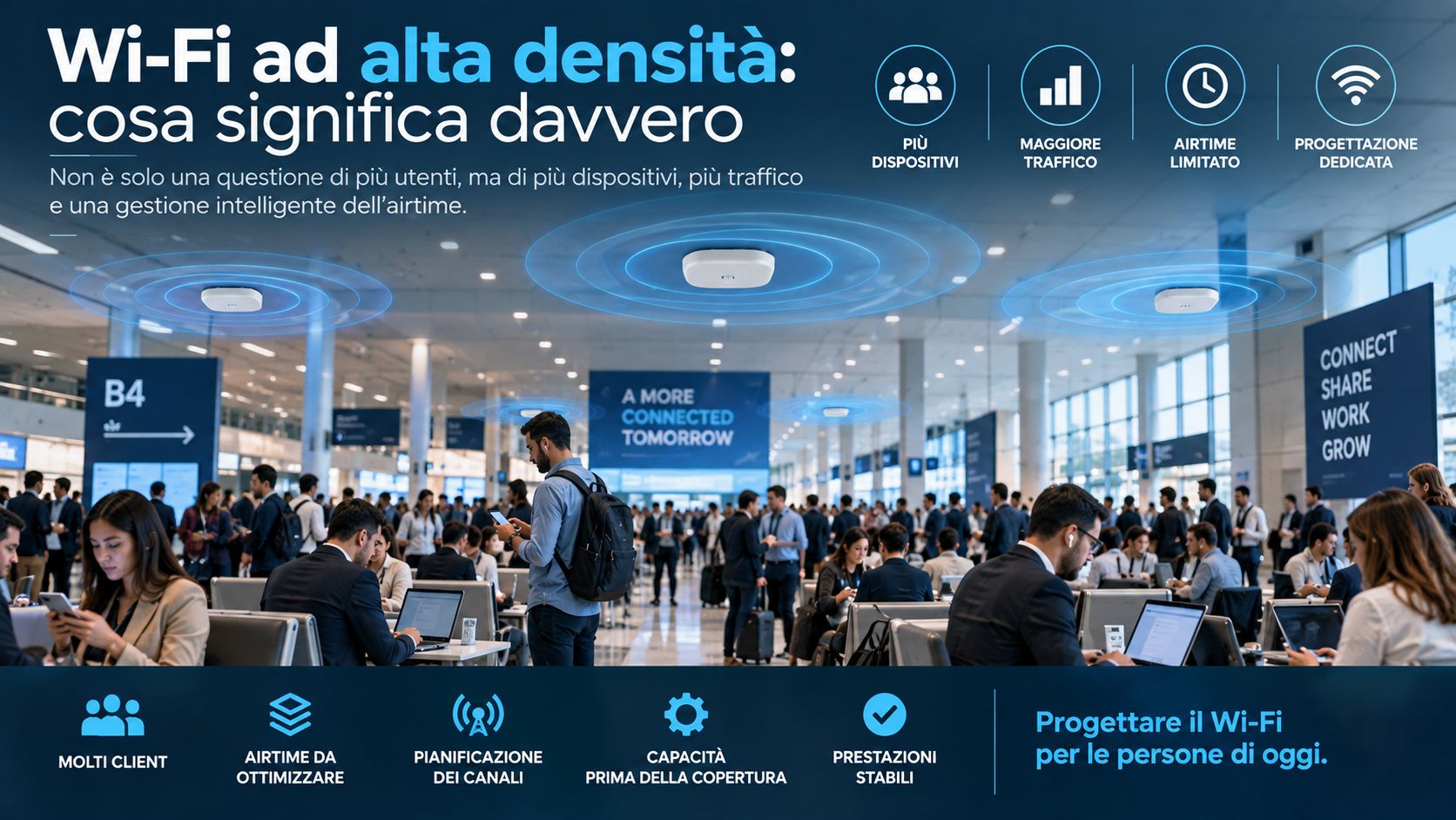 Wi-Fi ad alta densità: cosa significa davvero